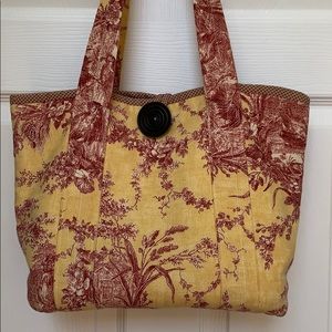Handmade Toile Tote